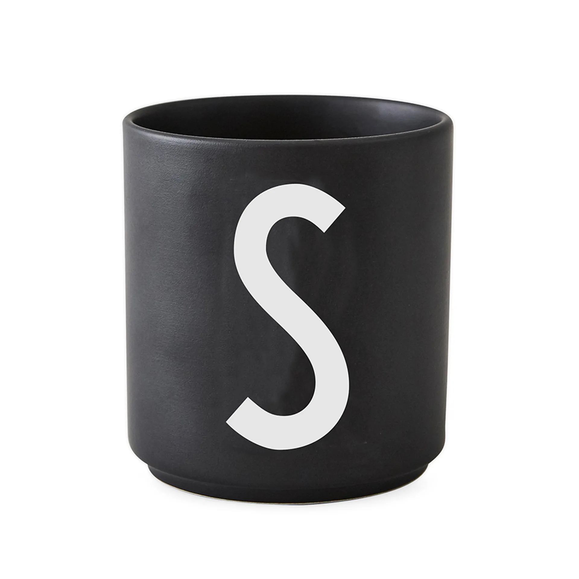 Design Letters kubek czarny, S Design Letters