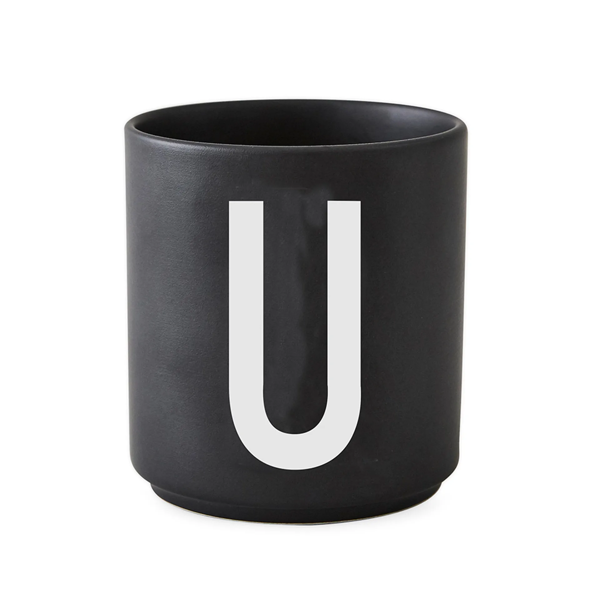 Design Letters kubek czarny, U Design Letters