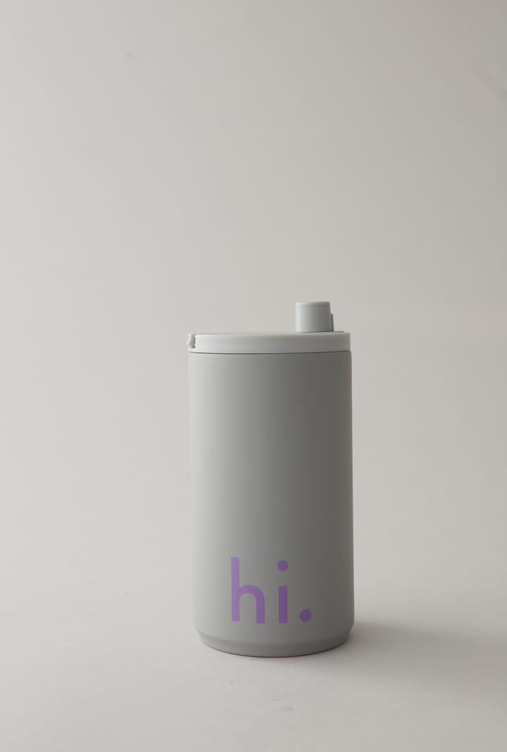 Design Letters kubek podróżny 35 cl, Hi-cool gray Design Letters