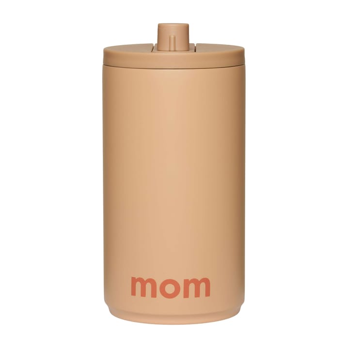 Design Letters kubek podróżny 35 cl - Mom-beige - Design Letters