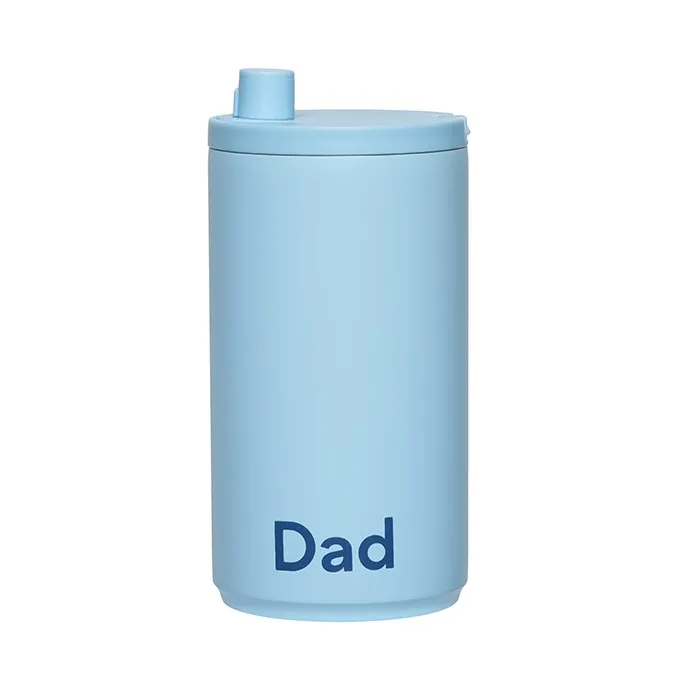 Design Letters kubek termiczny 350 ml - Dad-Jasnoniebieski - Design Letters