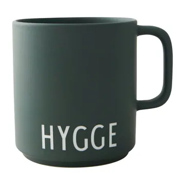 Design Letters kubek ulubiony z uchwytem 250 ml - Hygge-dark green - Design Letters