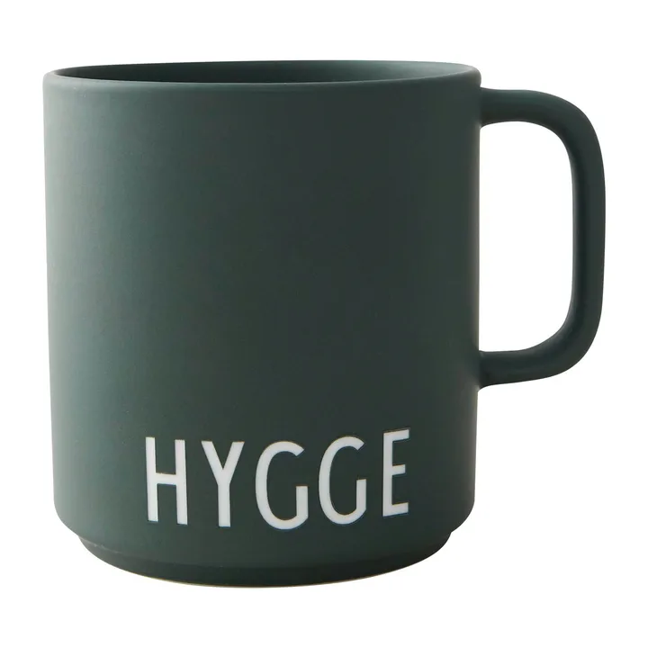 Design Letters kubek ulubiony z uchwytem 250 ml - Hygge-dark green - Design Letters