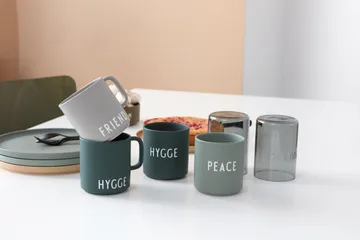 Design Letters kubek ulubiony z uchwytem 250 ml - Hygge-dark green - Design Letters