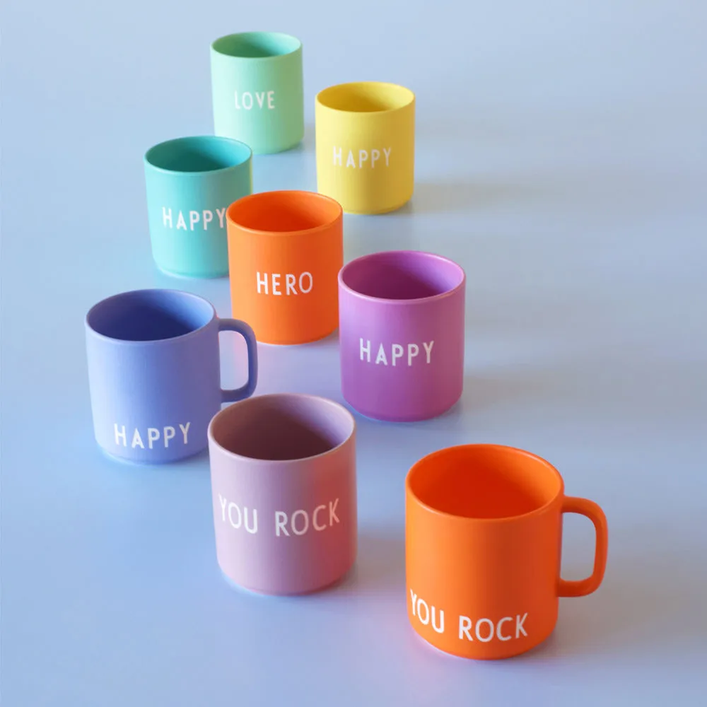 Design Letters kubek ulubiony z uchwytem 250 ml, Orange Design Letters
