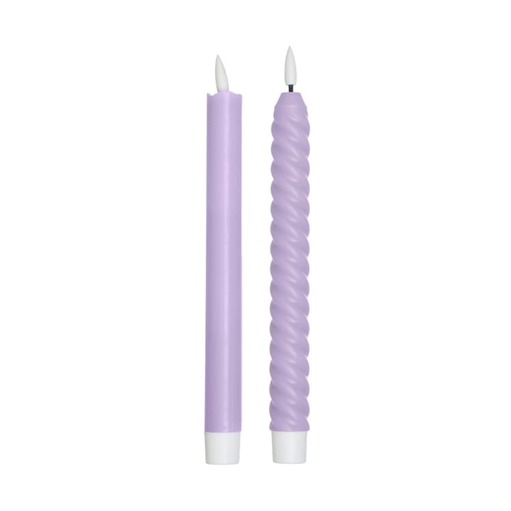 Design Letters LED-świeczki 2 szt. - Lilac - Design Letters
