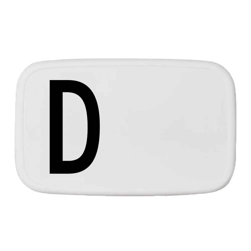 Design Letters lunch box, D Design Letters