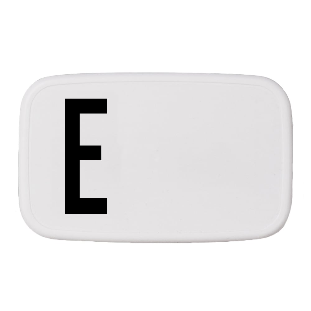 Design Letters Design Letters lunch box E | Skandynawski Design | Pojemniki na żywność i lunch boxy | Biały