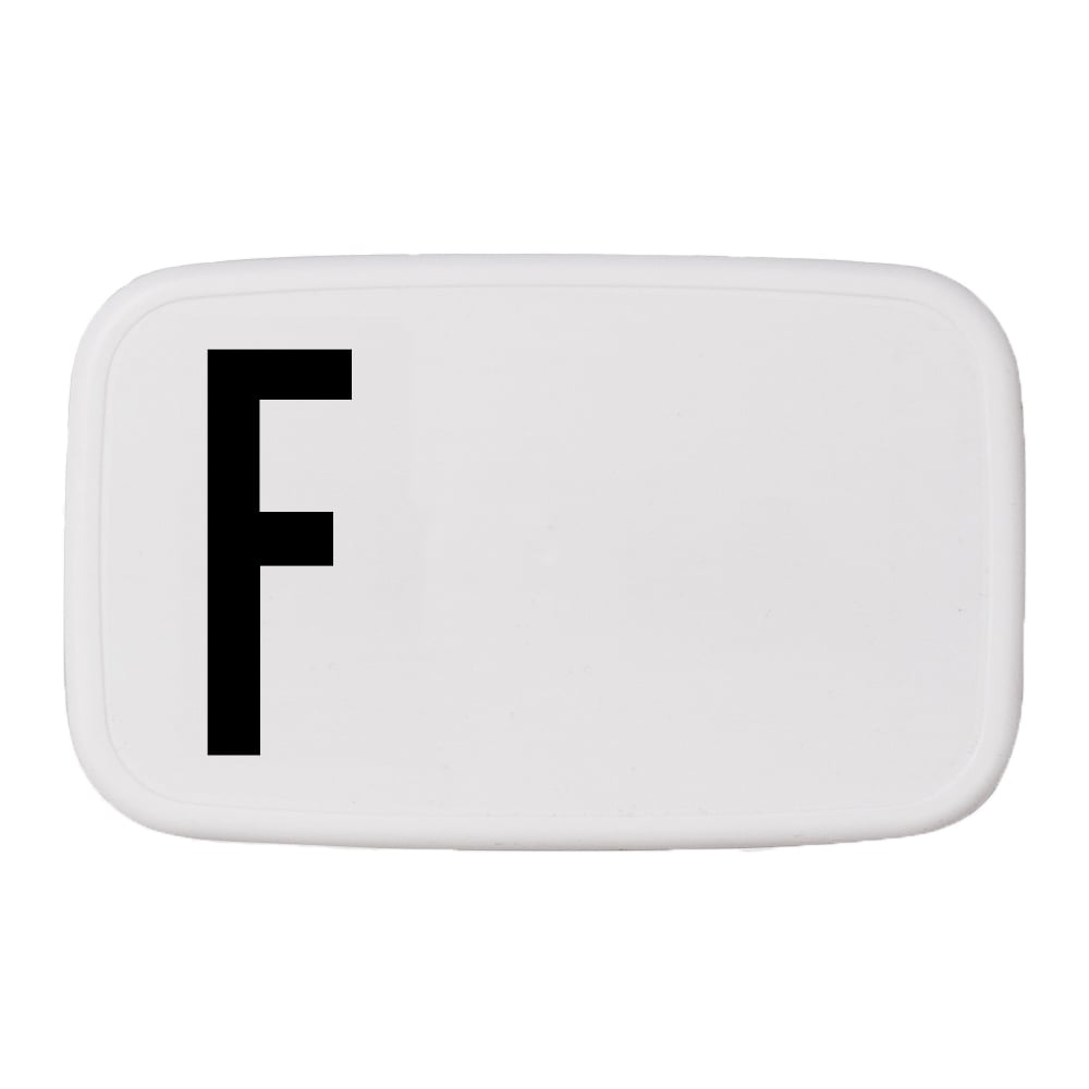 Design Letters Design Letters lunch box F | Skandynawski Design | Pojemniki na żywność i lunch boxy | Biały