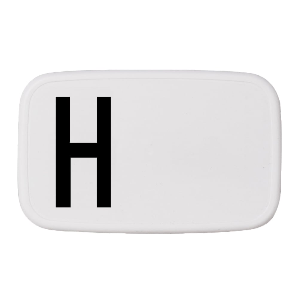 Design Letters Design Letters lunch box H | Skandynawski Design | Pojemniki na żywność i lunch boxy | Biały