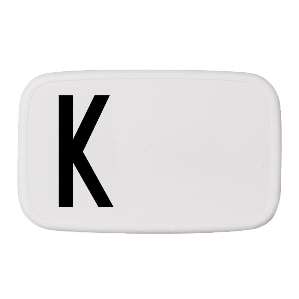 Design Letters Design Letters lunch box K | Skandynawski Design | Pojemniki na żywność i lunch boxy | Biały