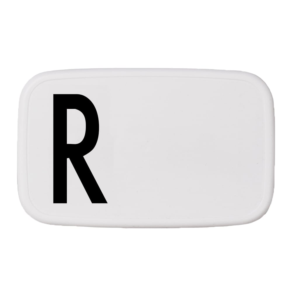 Design Letters Design Letters lunch box R | Skandynawski Design | Pojemniki na żywność i lunch boxy | Biały