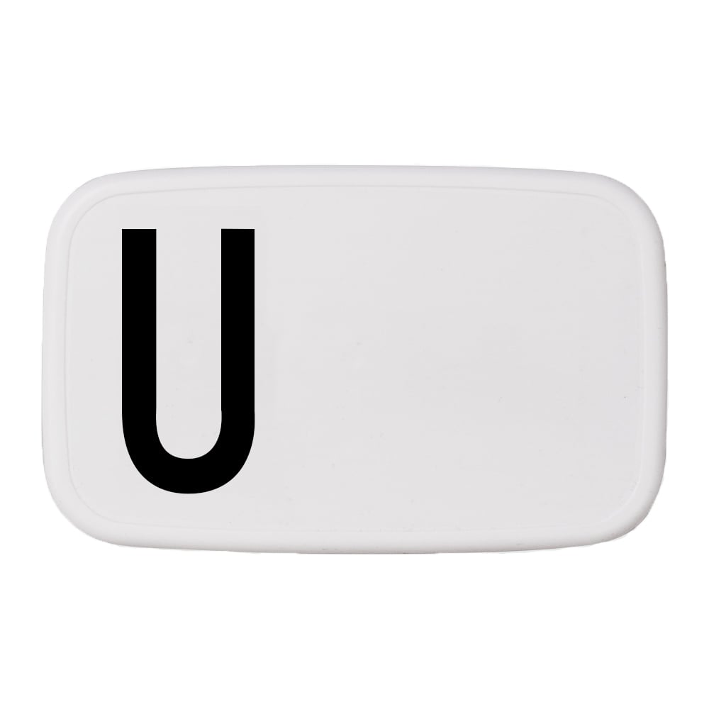 Design Letters Design Letters lunch box U | Skandynawski Design | Pojemniki na żywność i lunch boxy | Biały