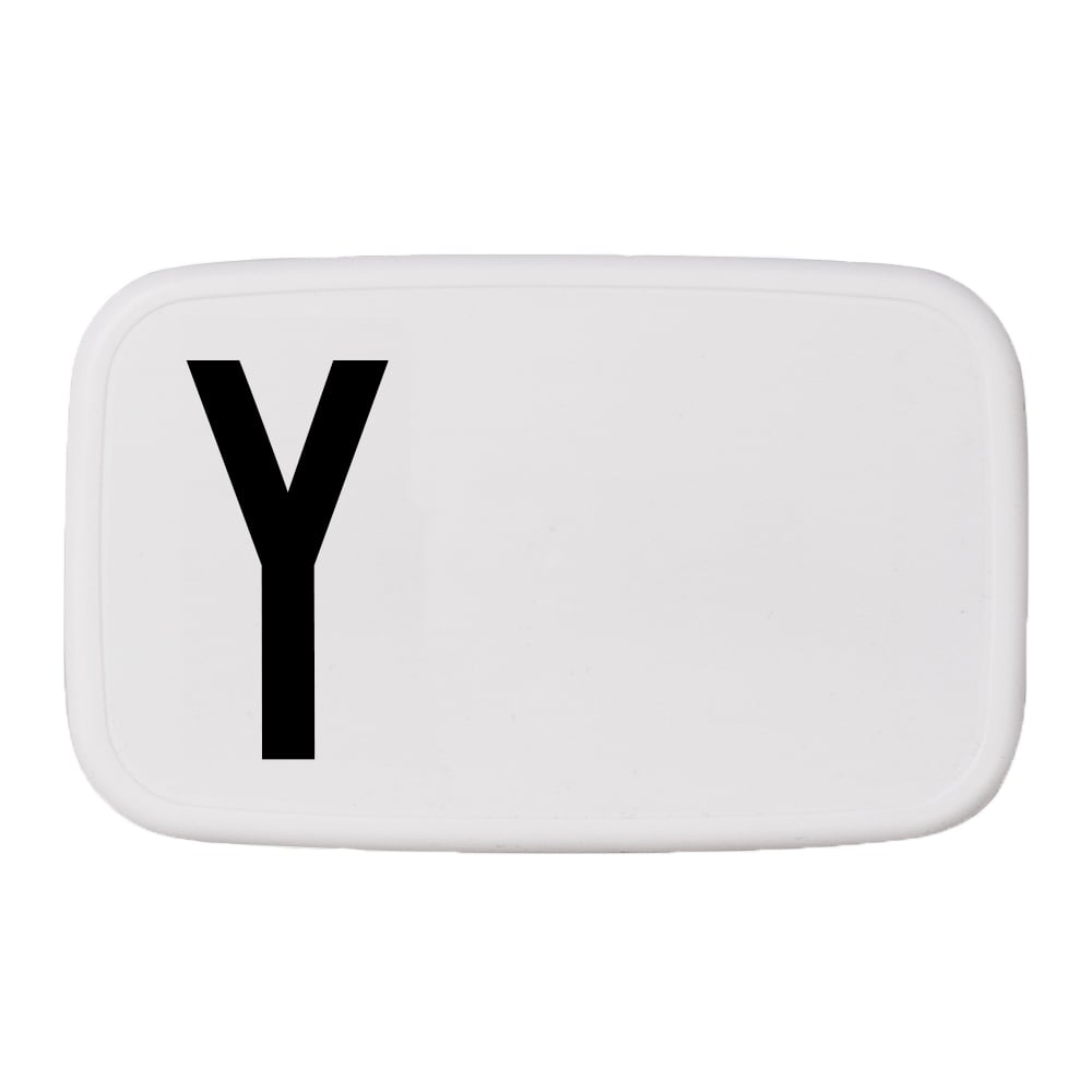 Design Letters Design Letters lunch box Y | Skandynawski Design | Pojemniki na żywność i lunch boxy | Biały