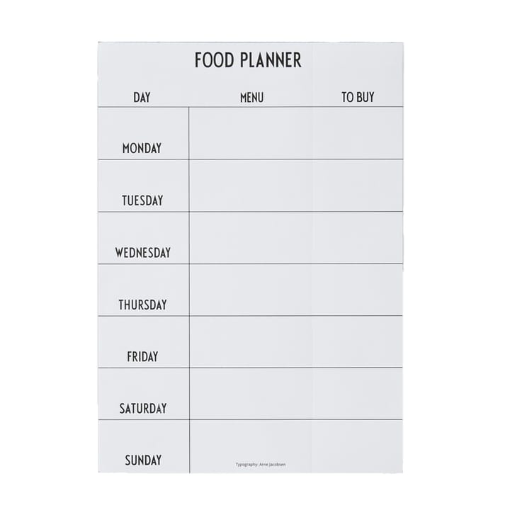 Design Letters Planer jedzenia - biały - Design Letters
