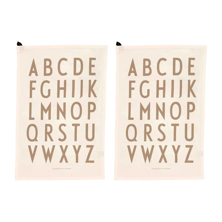 Design Letters ręcznik kuchenny 40x60 cm 2-pack - Off white - Design Letters