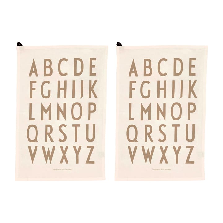 Design Letters ręcznik kuchenny 40x60 cm 2-pack - Off white - Design Letters