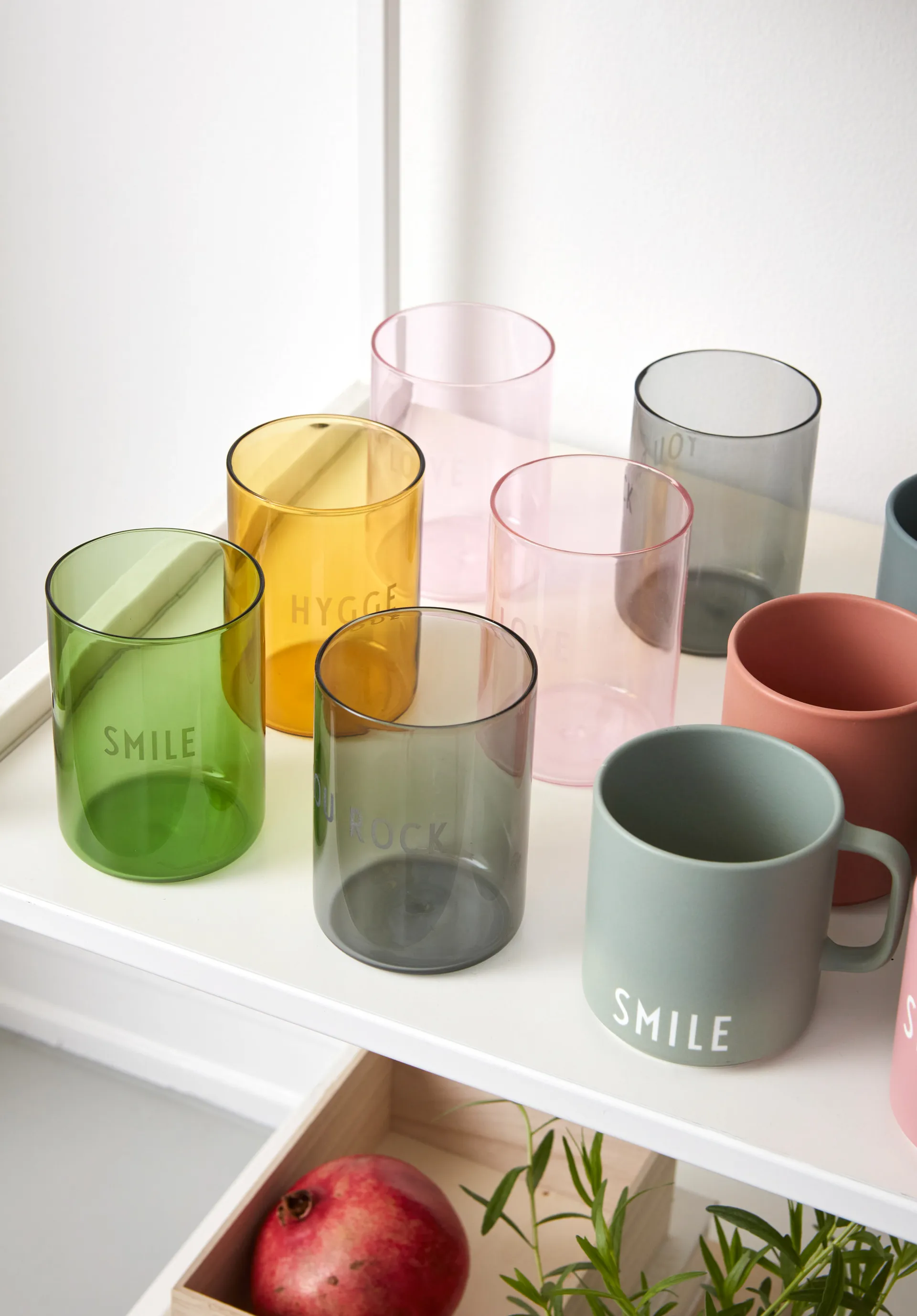 Design Letters szklanka 350 ml, Hygge-mustard Design Letters