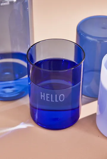 Design Letters szklanka 350 ml - Niebieski - Design Letters