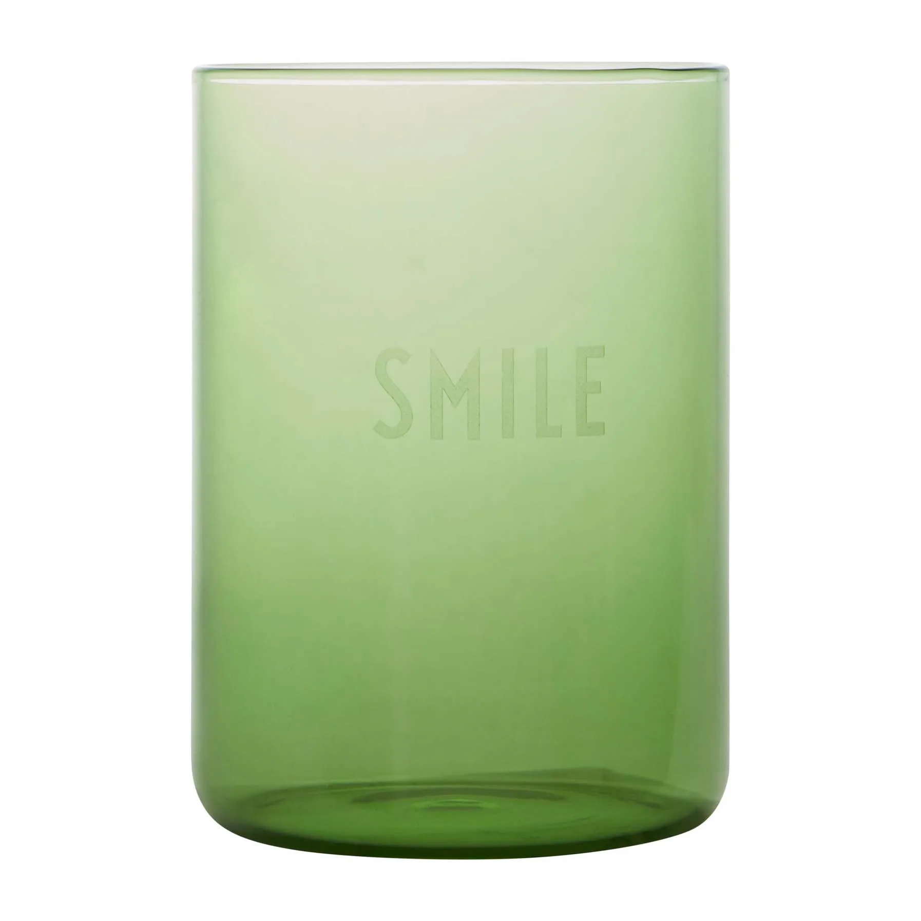 Design Letters szklanka 350 ml, Smile-green Design Letters