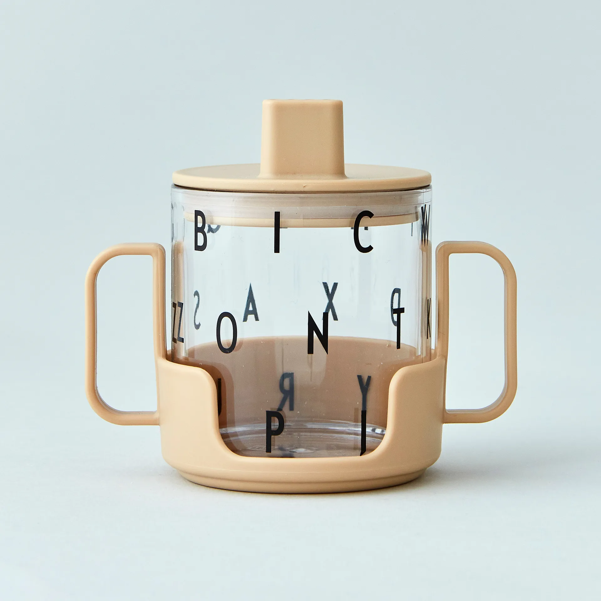 Design Letters uchwyt do szklanki tritan, Beżowy Design Letters