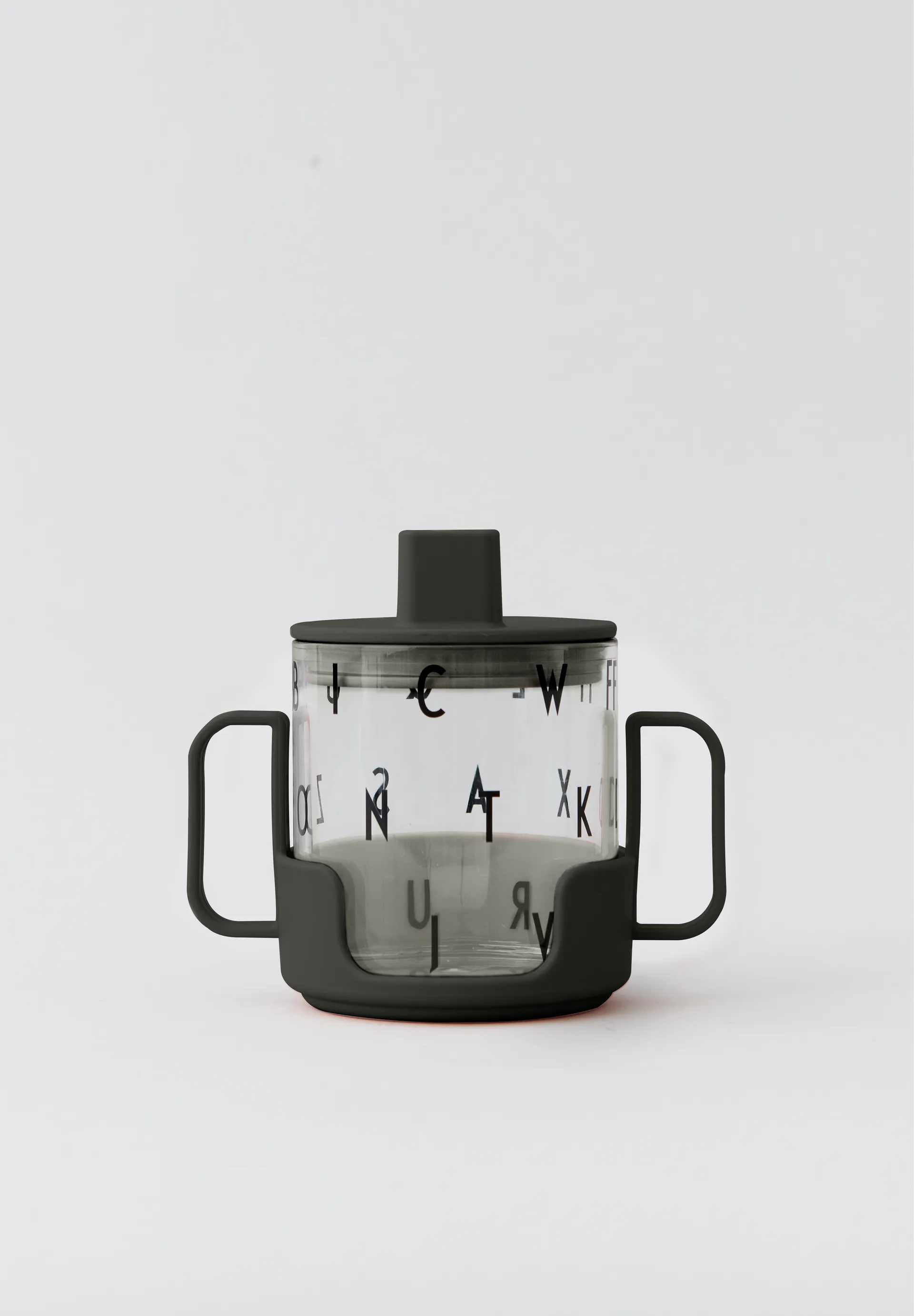 Design Letters uchwyt do szklanki tritan, Czarny Design Letters