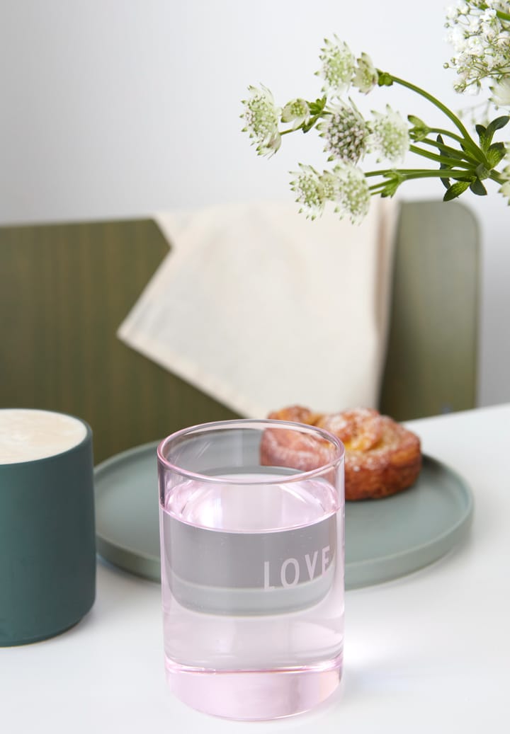 Design Letters ulubiona szklanka 35 cl, Love-rose Design Letters