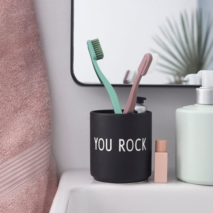 Design Letters ulubiony kubek 25 cl - You rock (Czarny) - Design Letters