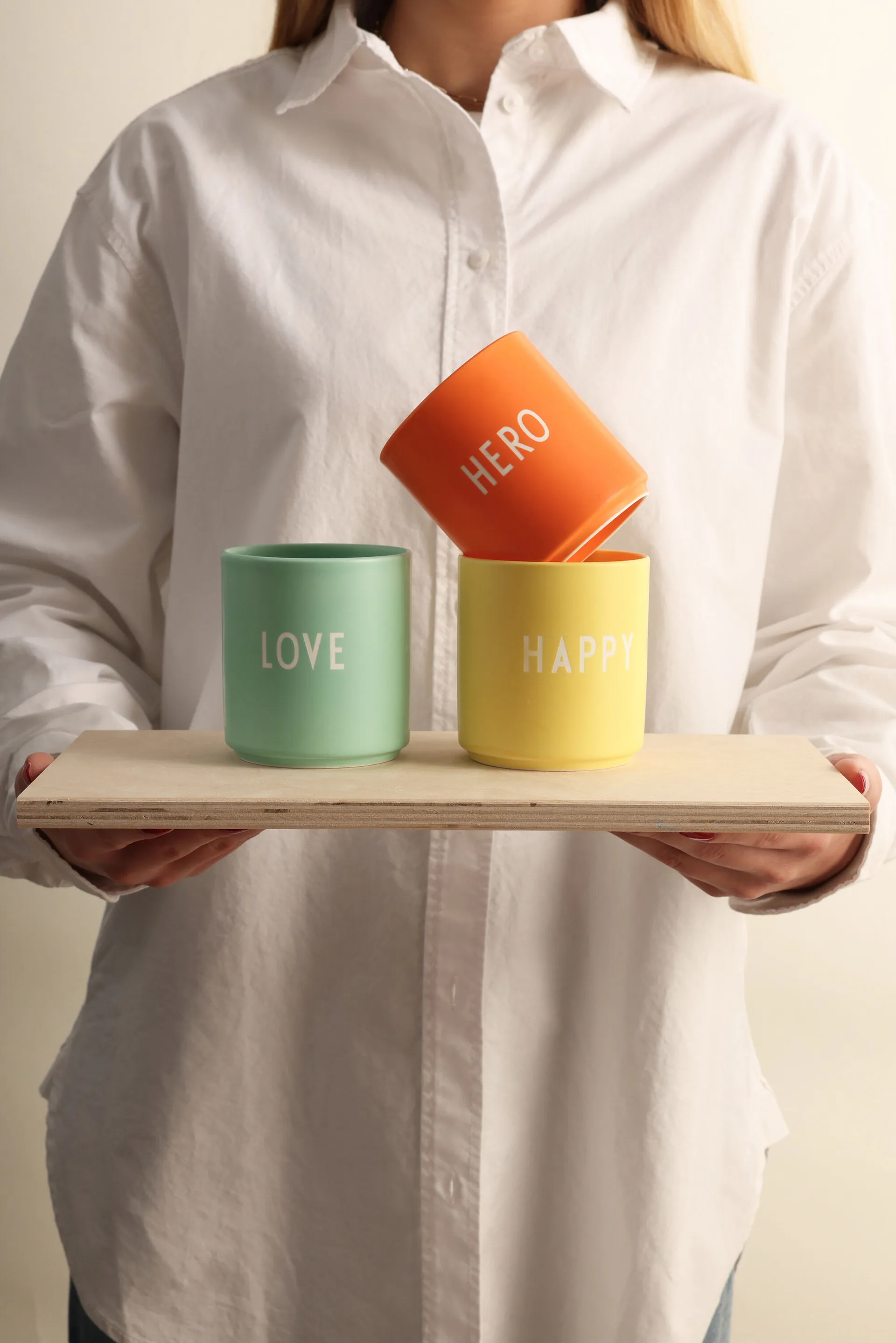 Design Letters ulubiony kubek 250 ml, Happy-yellow Design Letters