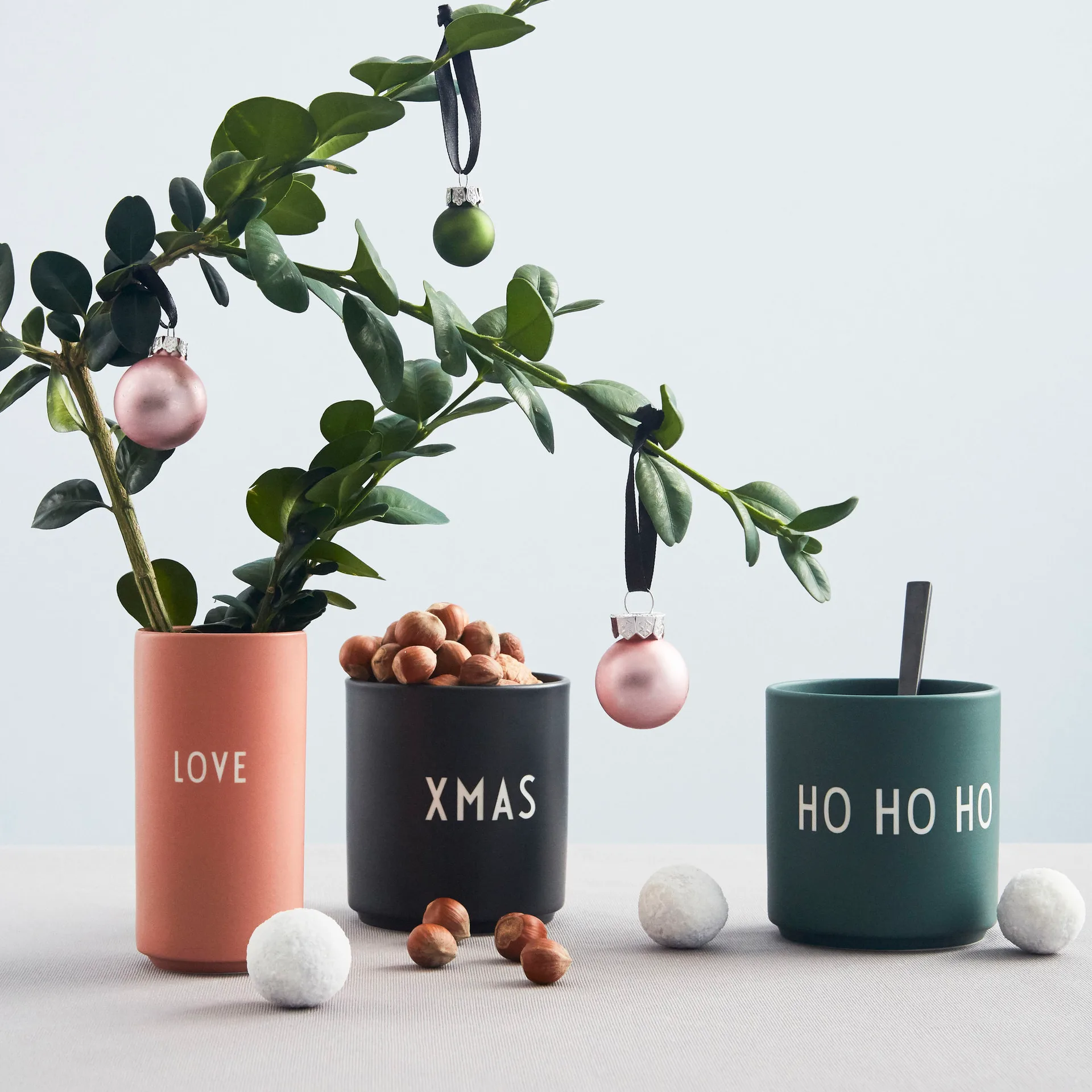 Design Letters ulubiony kubek 250 ml, Ho ho ho-dark green Design Letters