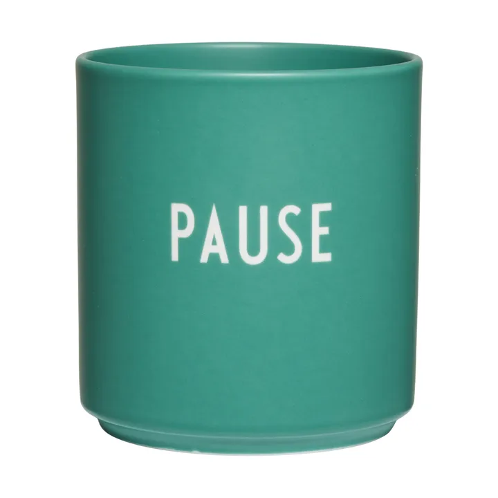 Design Letters ulubiony kubek 250 ml - Pause-antique green - Design Letters