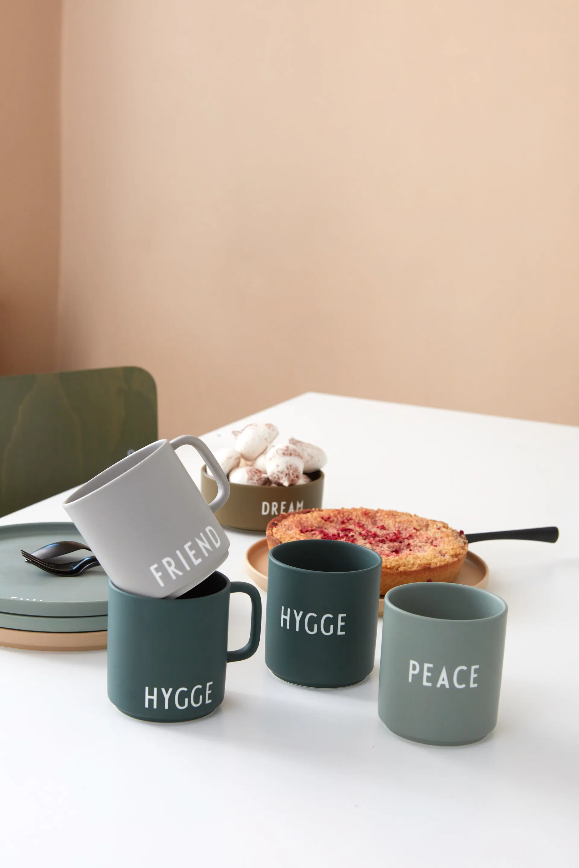 Design Letters ulubiony kubek 250 ml, Peace-green Design Letters