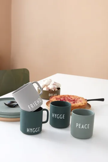 Design Letters ulubiony kubek 250 ml - Peace-green - Design Letters