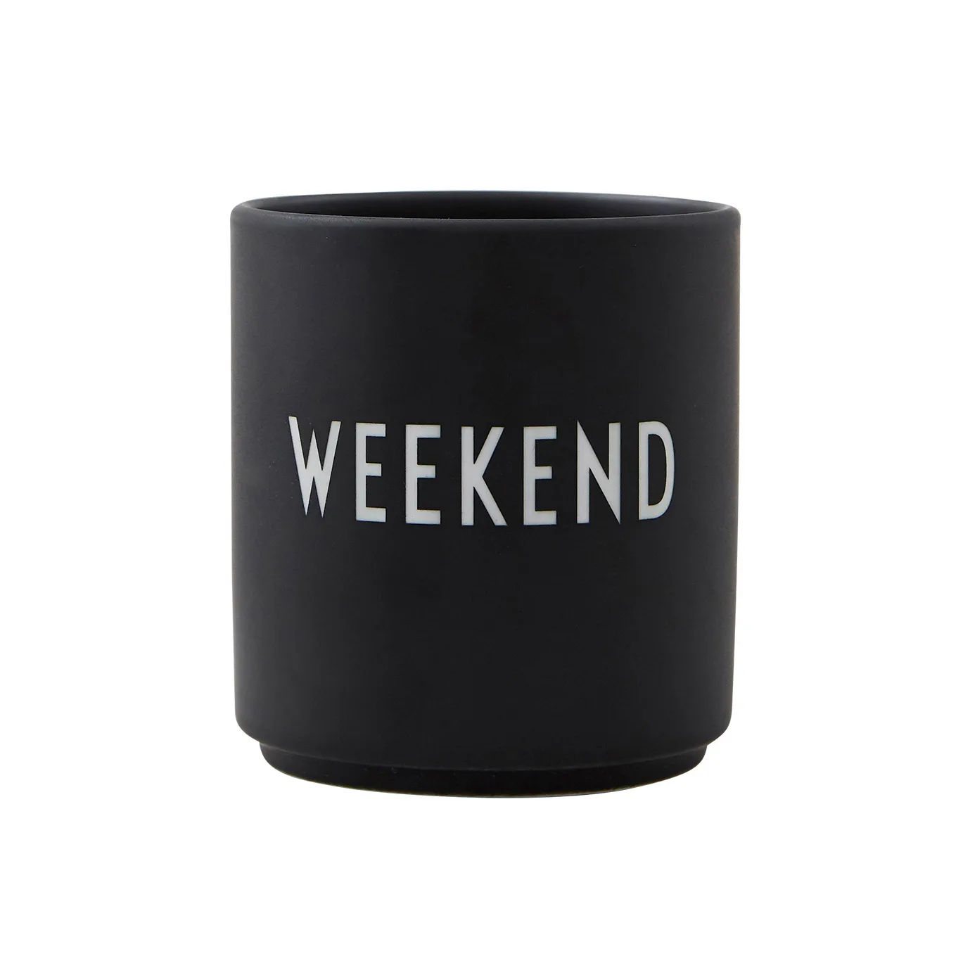 Design Letters ulubiony kubek 250 ml, Weekend-black Design Letters