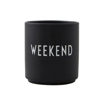 Design Letters ulubiony kubek 250 ml - Weekend-black - Design Letters