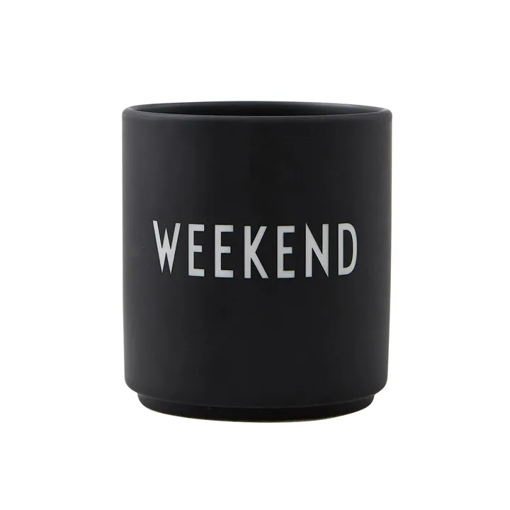 Design Letters ulubiony kubek 250 ml - Weekend-black - Design Letters