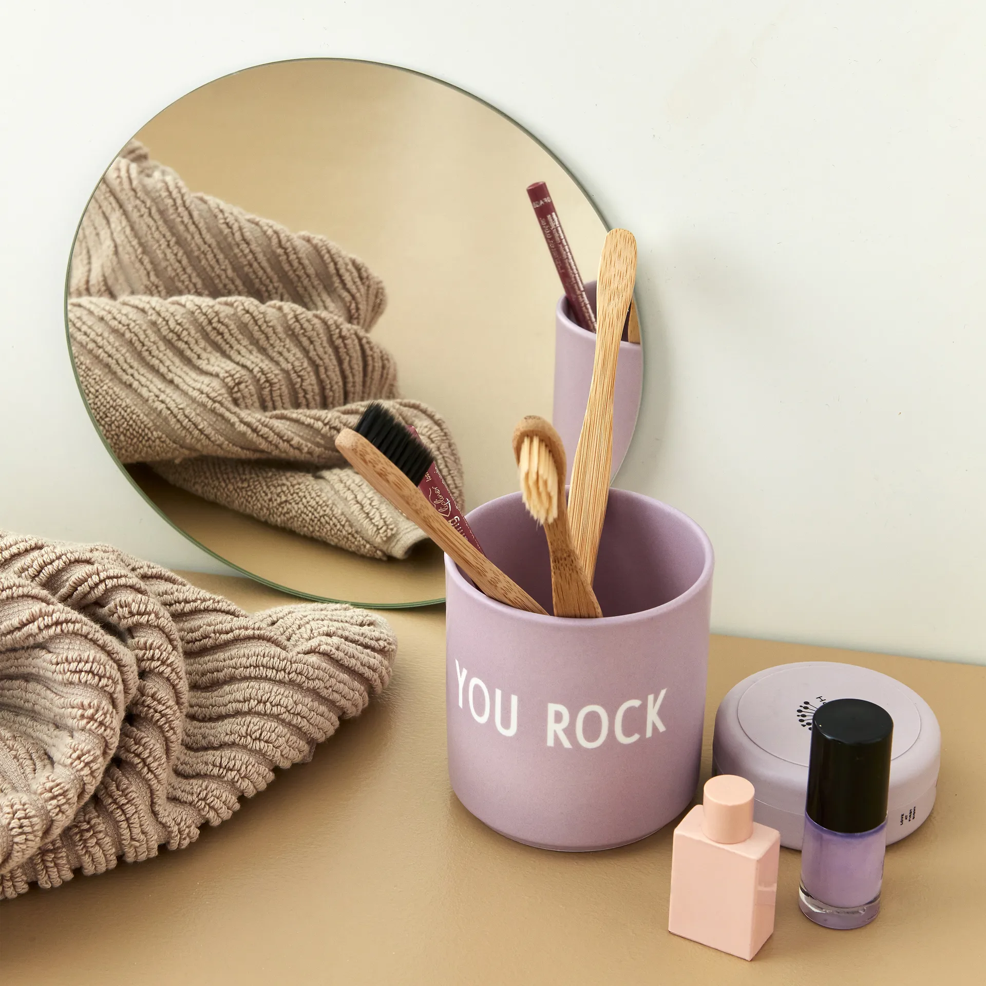 Design Letters ulubiony kubek 250 ml, You rock-lavender Design Letters