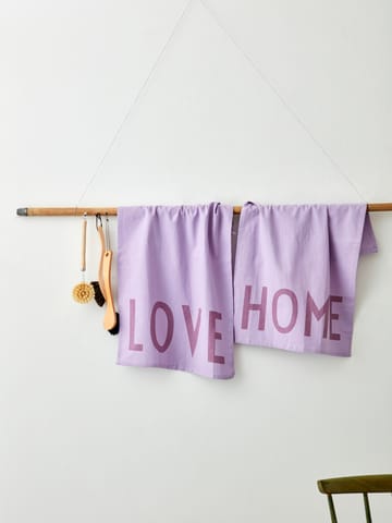 Design Letters ulubiony ręcznik kuchenny 2 szt. - Love-home-lavender - Design Letters
