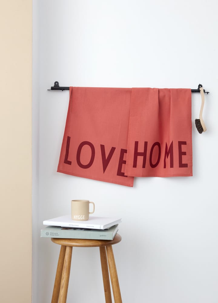 Design Letters ulubiony ręcznik kuchenny 2 szt. - Love-home-terracotta - Design Letters