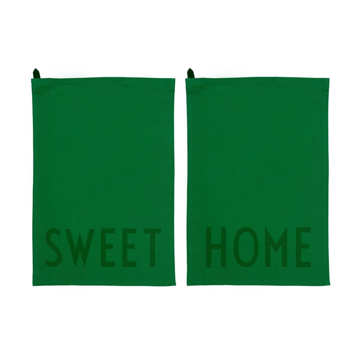 Design Letters ulubiony r�ęcznik kuchenny 2 szt. - Sweet-home-green - Design Letters