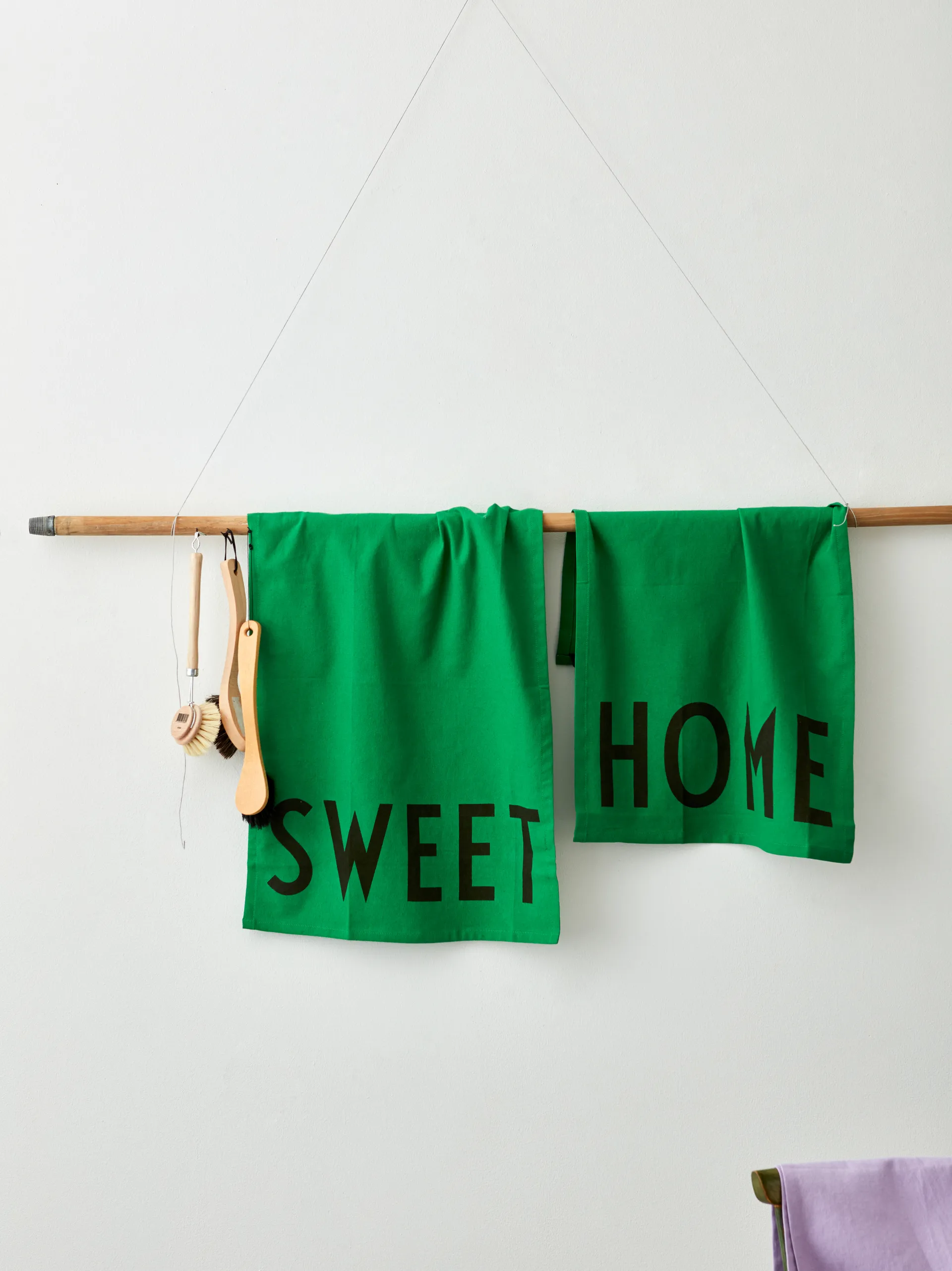 Design Letters ulubiony ręcznik kuchenny 2 szt., Sweet-home-green Design Letters