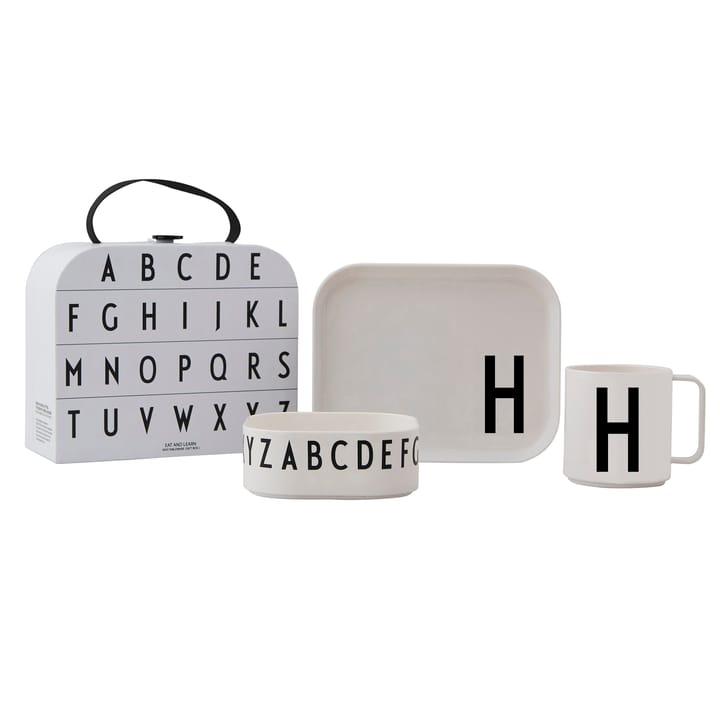 Design Letters zastawa stołowa dla dzieci - set - H - Design Letters