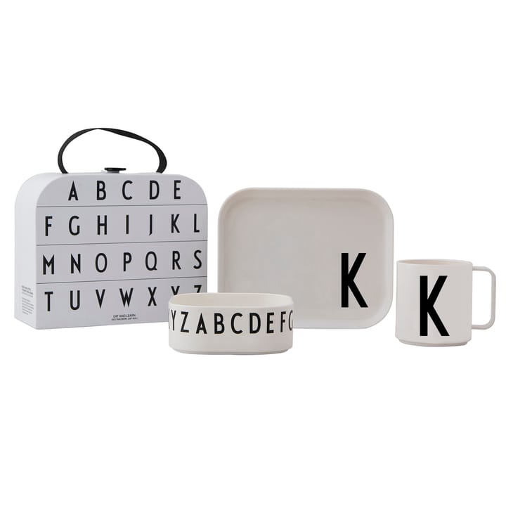 Design Letters zastawa stołowa dla dzieci - set - K - Design Letters