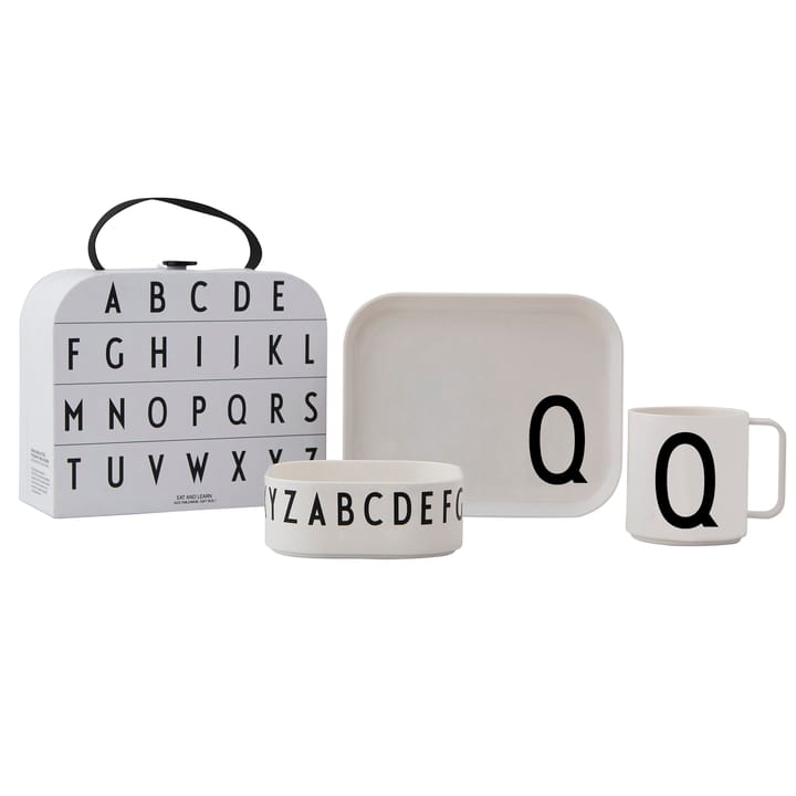 Design Letters zastawa stołowa dla dzieci - set - Q - Design Letters