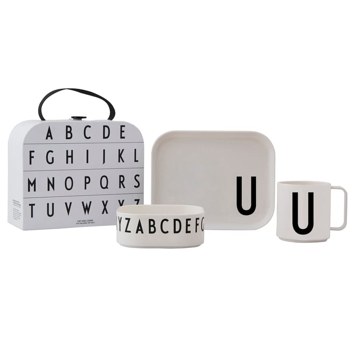 Design Letters zastawa stołowa dla dzieci - set - U - Design Letters