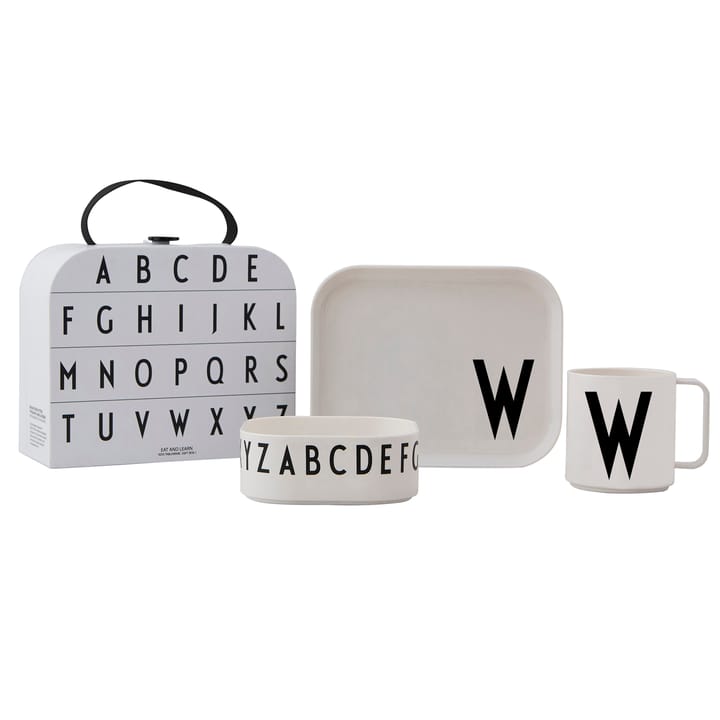 Design Letters zastawa stołowa dla dzieci - set - W - Design Letters