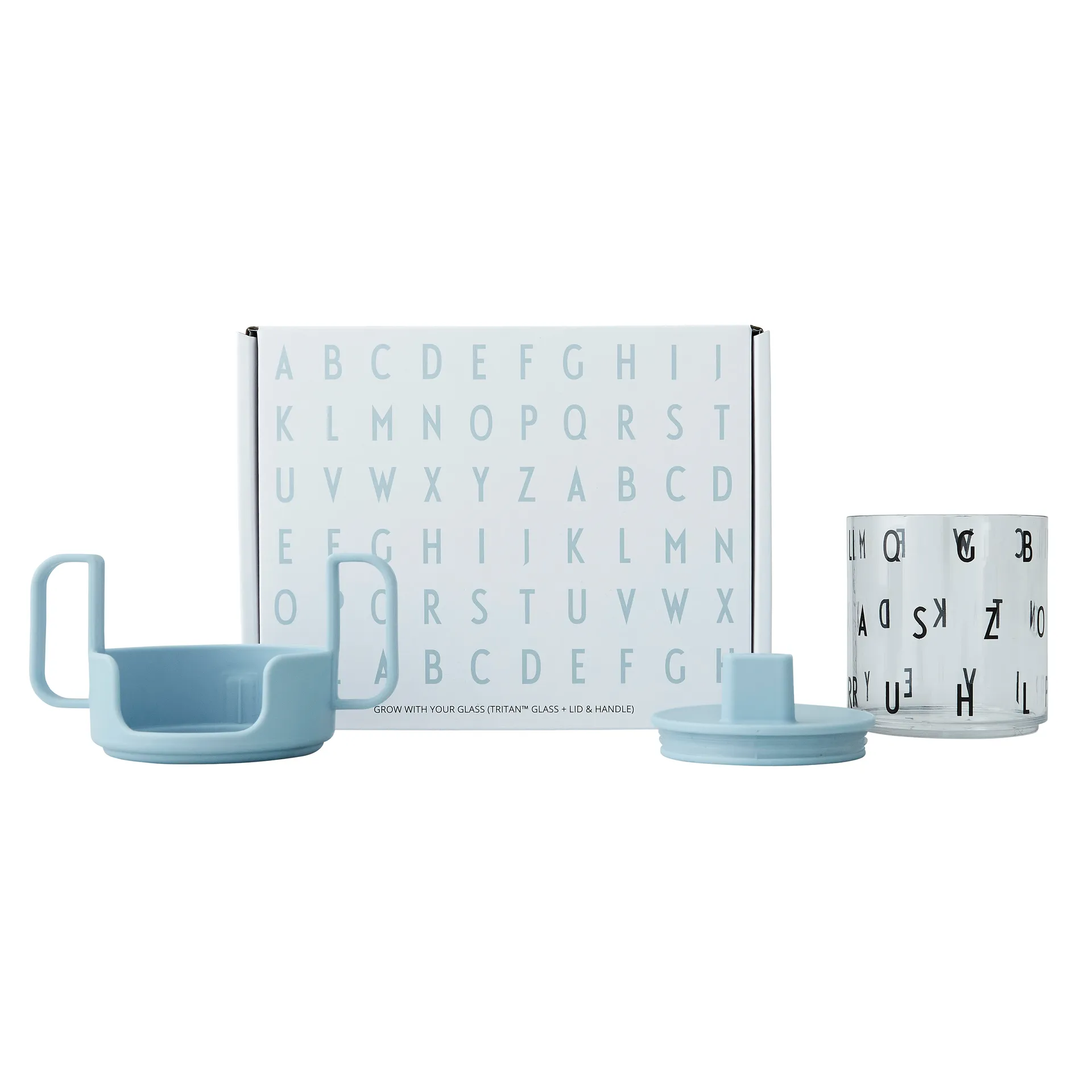 Filiżanka Grow with your cup, Jasnoniebieski Design Letters