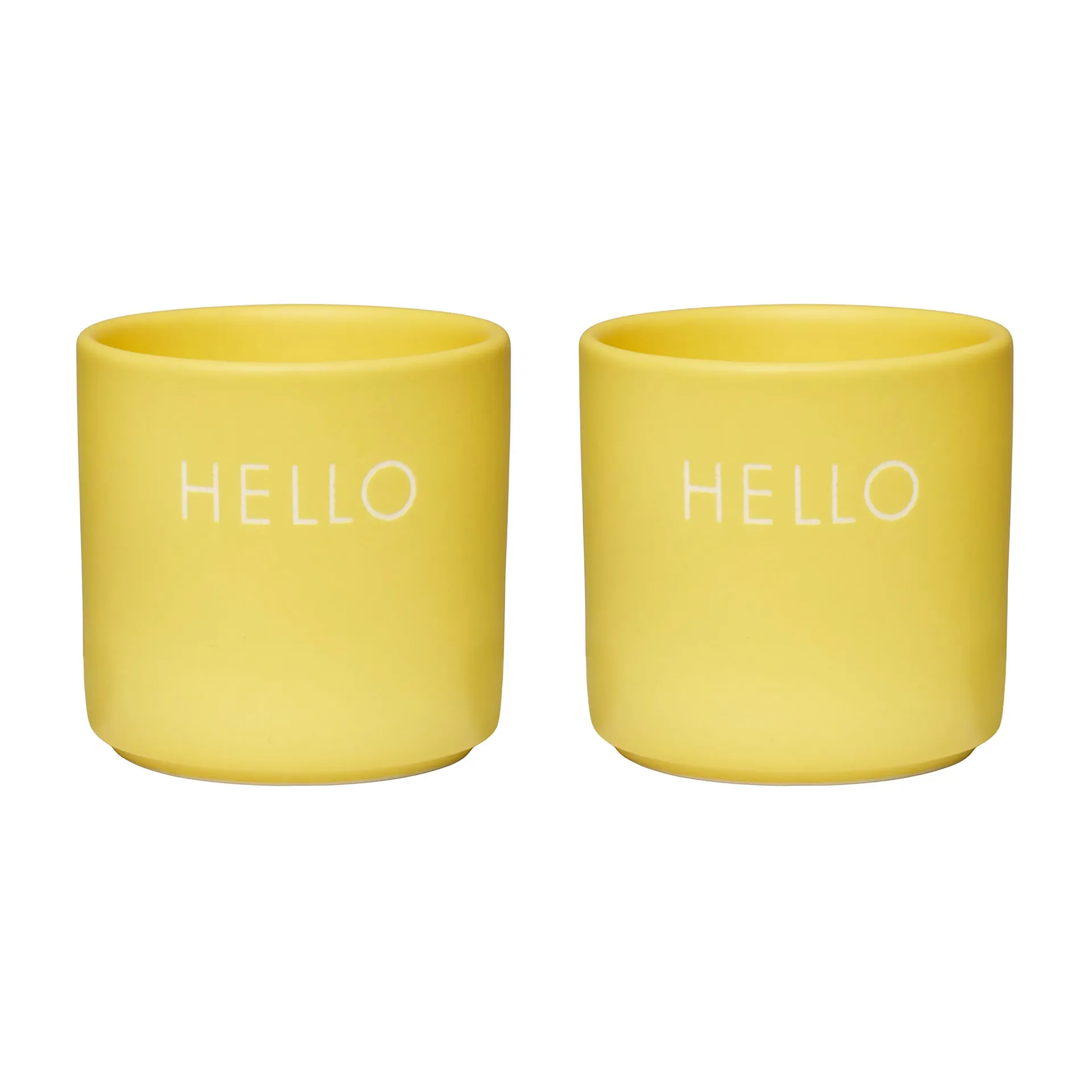 Kieliszek na jajko Design Letters 2 szt., Hello-yellow Design Letters