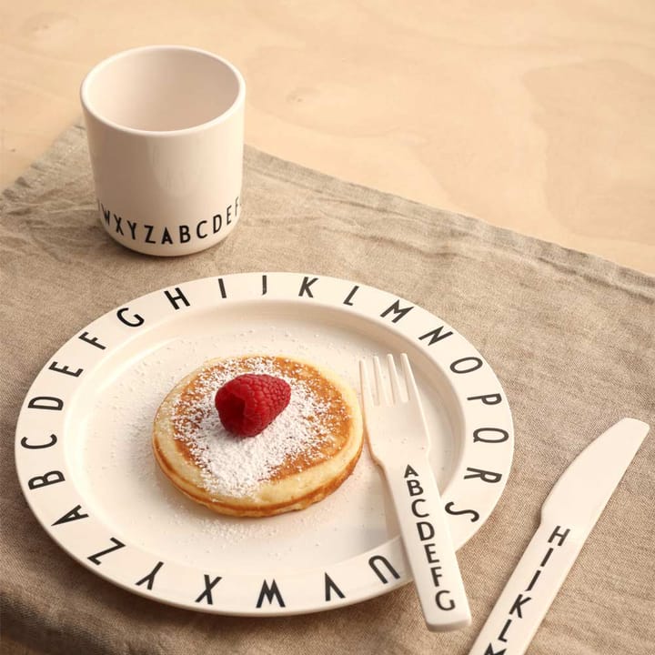 Kubek Design Letters Kids Basic Eco, White ABC Design Letters