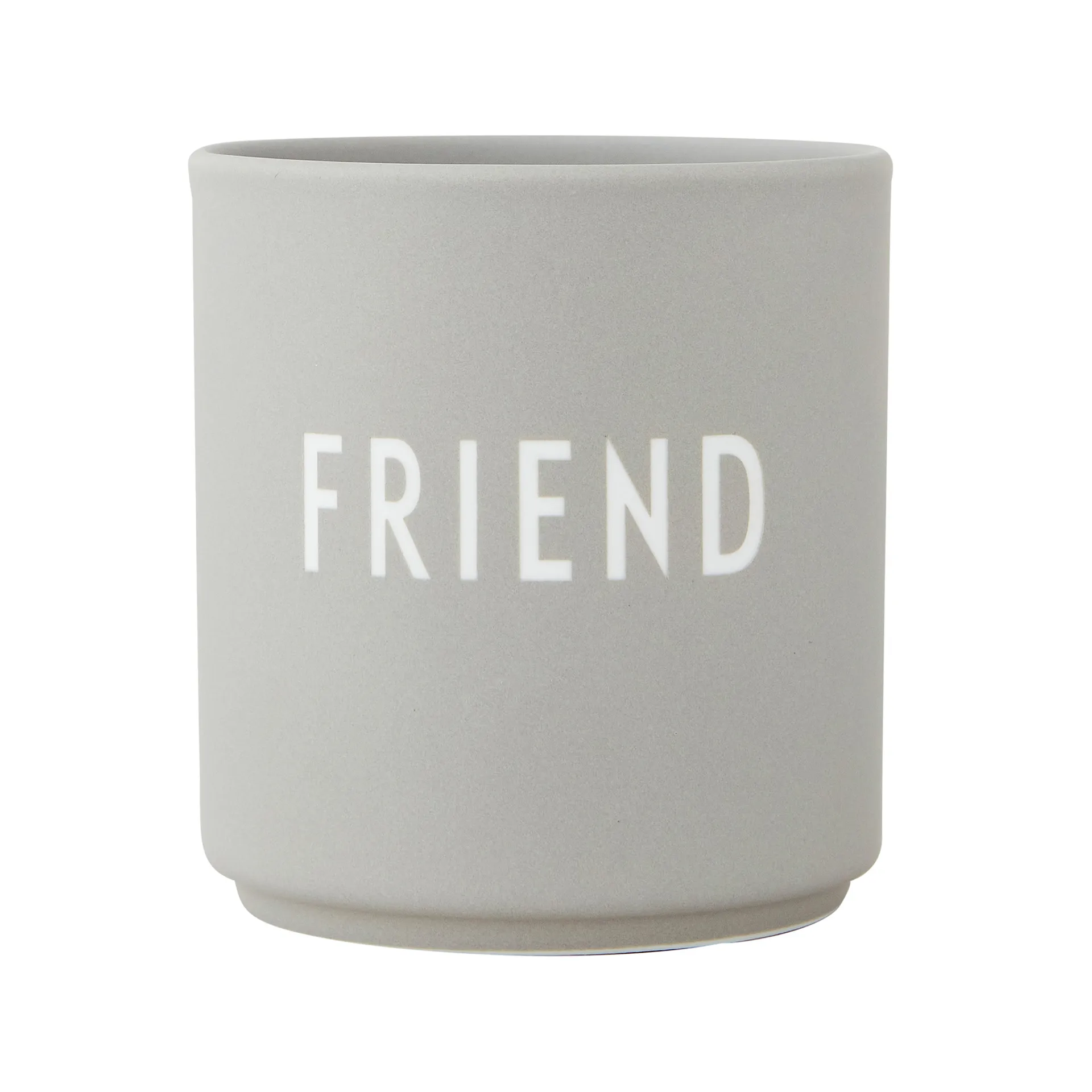 Kubek Favourite Design Letters 25 cl, Friend-cool grey Design Letters